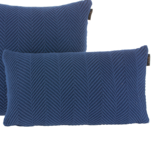 Almofada Rinzeira Tricot Spezza 30cm x 50cm Kacyumara - Azul Retro