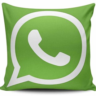Capa de Almofada 40cm X 40cm Estampa Divertida - Whatsapp