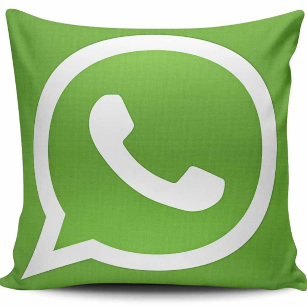 Capa de Almofada 40cm x 40cm NSW Print Decorativas - Whatsapp Capa de Almofada 40cm x 40cm NSW Print Decorativas - Whatsapp