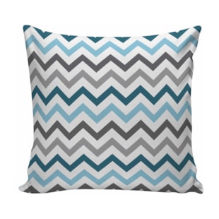 Capa de Almofada 40cm x 40cm NSW Print Decorativas - Zig Zag Petróleo