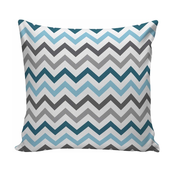 Capa de Almofada 40cm x 40cm NSW Print Decorativas - Zig Zag Petróleo Capa de Almofada 40cm x 40cm NSW Print Decorativas - Zig Zag Petróleo