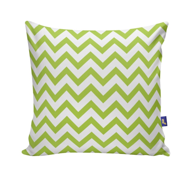 Capa de Almofada 40cm x 40cm NSW Print Decorativas - Zig Zag Verde Claro