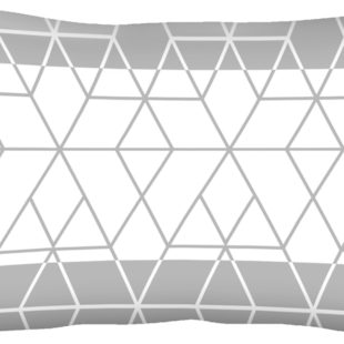 Capa de Almofada Sonhos Veludo 30cm x 50cm Unique Cinza - Seven