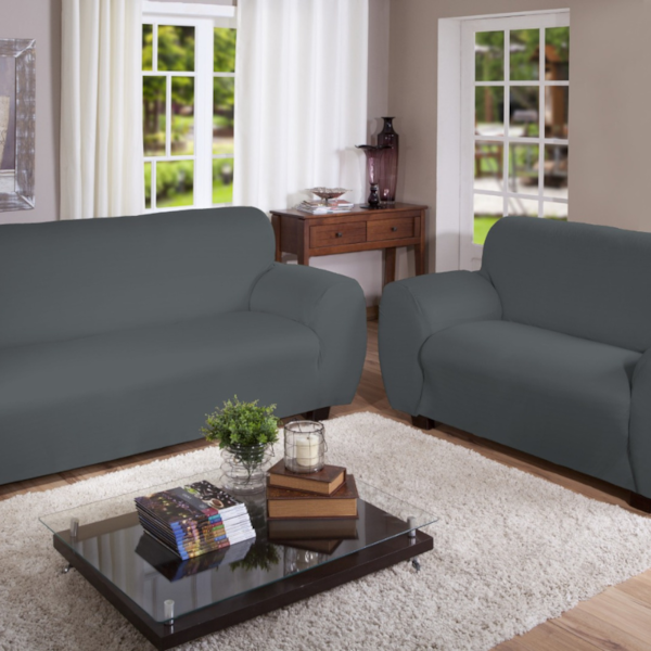 Capa De Sofa 2 E 3 Lugares Malha Gel 100% Poliester Arte&cazza - Cinza Capa De Sofa 2 E 3 Lugares Malha Gel 100% Poliester Arte&cazza - Cinza