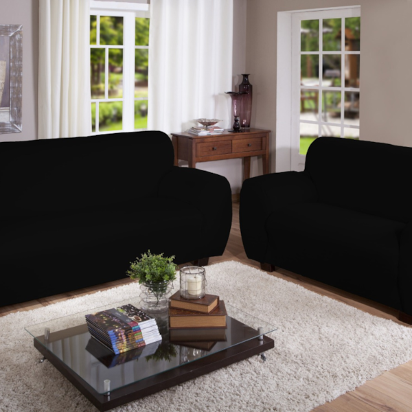 Capa De Sofa 2 E 3 Lugares Malha Gel 100% Poliester Arte&cazza - Preto Capa De Sofa 2 E 3 Lugares Malha Gel 100% Poliester Arte&cazza - Preto