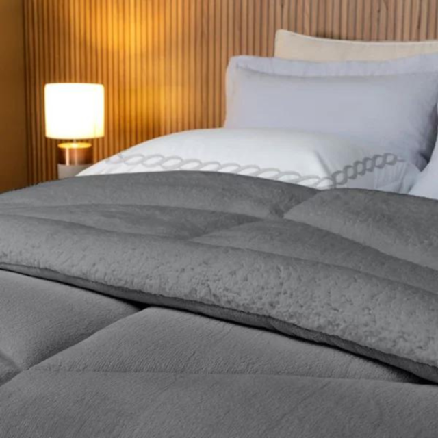 Coberdrom Casal Winter Colors Manta Fleece C/Sherpa Dupla Face Lavive - (Confira coreas disponíveis)