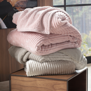 Cobertor Casal Blanket Lugano Dupla Face 1,80m X 2,20m Kacyumara - Rose