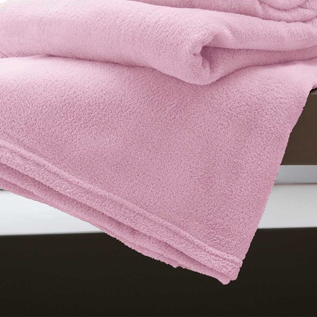 Cobertor de Microfibra Casal Home Design Corttex Lisa - ROSABB