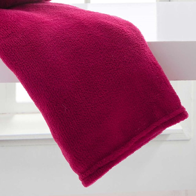 Cobertor de Microfibra King Home Design Corttex Liso - CEREJA