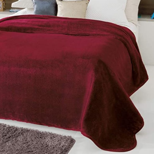 Cobertor King Kyor Plus Unicolor Jolitex - Vinho - King