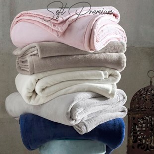 Cobertor Soft 480g Premium Luxo Casal Naturalle - Perola