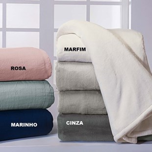 Cobertor Solteiro de Microfibra Flannel Mink Andreza – Kaki