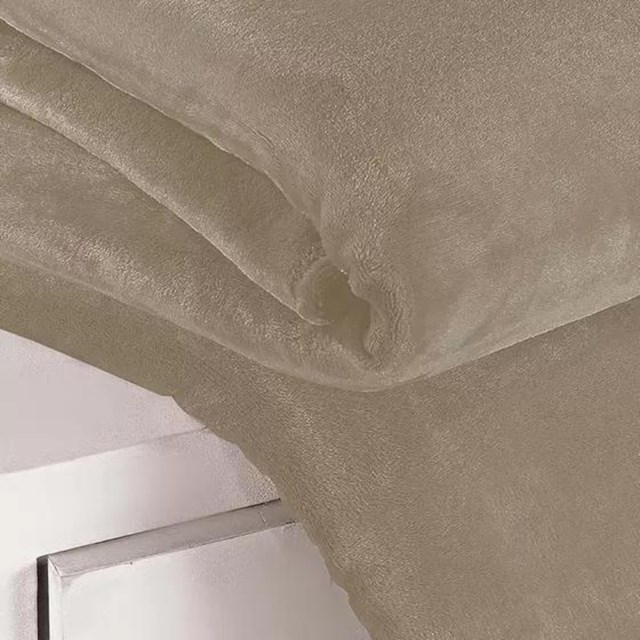 Cobertor Solteiro de Microfibra Flannel Mink Andreza – Kaki