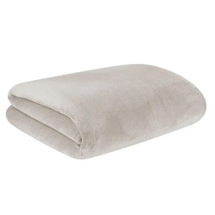 Cobertor Solteiro de Microfibra Flannel St Moritz Andreza – Bege