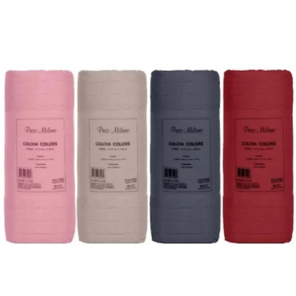 Colcha Paco Milano Lisa Rolinho Colors 1,90m X 2,10m - (Confira cores disponíveis) Colcha Paco Milano Lisa Rolinho Colors 1,90m X 2,10m - (Confira cores disponíveis)