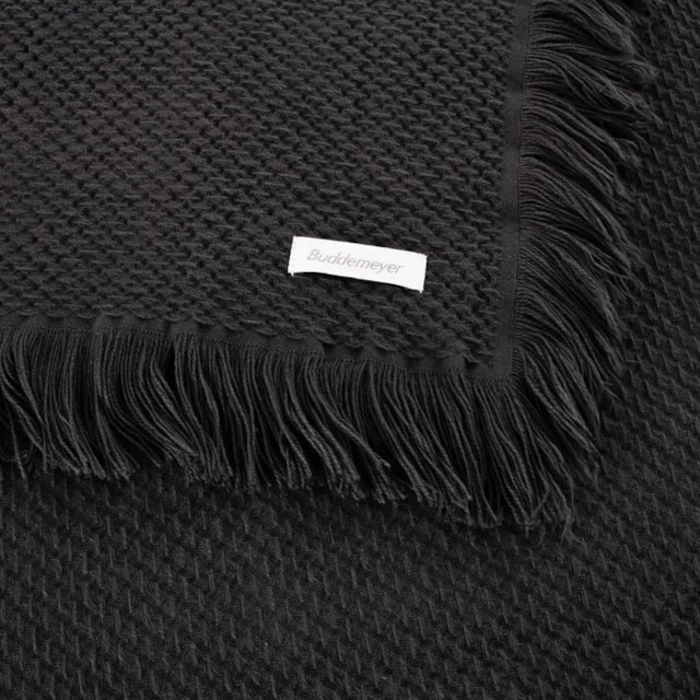 Colcha Queen Jacque c/ Franja Buddemeyer - Preto
