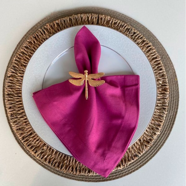 Conjunto 2 Guardanapos 40cm X 40cm Royal Decor - Uva Conjunto 2 Guardanapos 40cm X 40cm Royal Decor - Uva