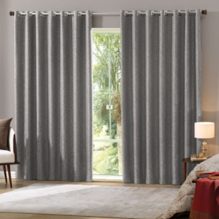 Cortina Corta Luz 4,20m x 2,50m Bella Janela – Titânio 