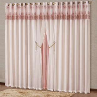 Cortina Glenda 3,00m x 2,50m Decorativa - (Confira cores disponíveis)