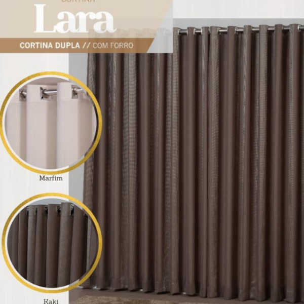 Cortina Lara 2,00 X 1,80m - Taty Decoracões (Confira cores dusponíveis) Cortina Lara 2,00 X 1,80m - Taty Decoracões (Confira cores dusponíveis)