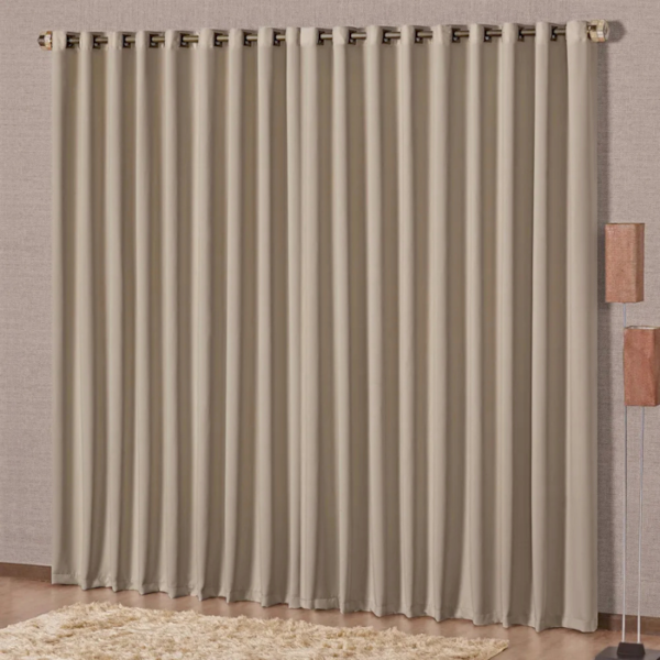 Cortina Luxo Blackout 2,00m x 2,30m Decorativa - Chocolate Cortina Luxo Blackout 2,00m x 2,30m Decorativa - Chocolate