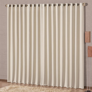 Cortina Luxo Blackout 3,00m x 2,50m Decorativa - (Confira cores disponíveis)