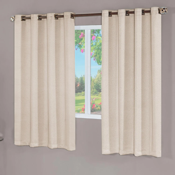 Cortina Taupe Semi Blackout 2,00m x 2,30 Decorativa - Textura Bege Cortina Taupe Semi Blackout 2,00m x 2,30 Decorativa - Textura Bege