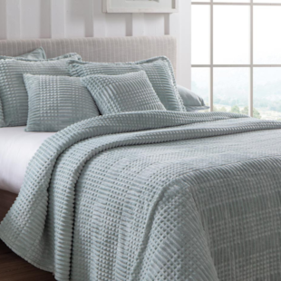 Edredom Casal Jacquard Supreme 2,20m x 2,40m Seven Têxtil - Verde Toscana