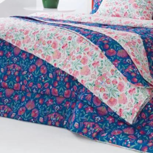 Edredom Casal Linha Basic Dupla Face 100% Algodão 2,10m x 2,40m Andreza - Lara