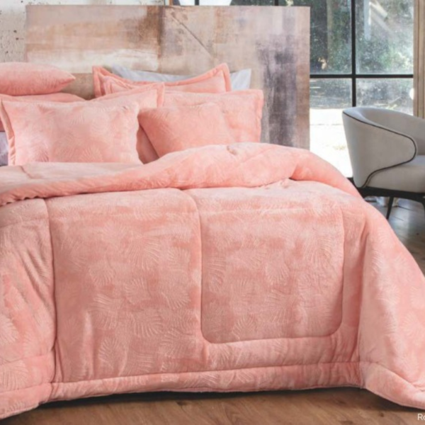 Edredom Casal Soft Charm 2,20m x 2,40m Seven- Rosa Serenata