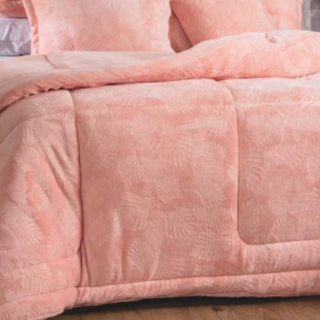 Edredom Casal Soft Charm 2,20m x 2,40m Seven- Rosa Serenata