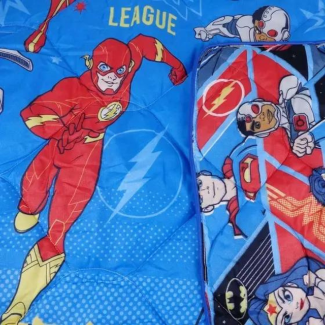 Edredom Infantil Dupla Face Microfibra Estampado Lepper - Liga da Justiça