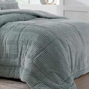 Edredom King Jacquard Supreme 2,40mx 2,80m Seven - Verde Talisma
