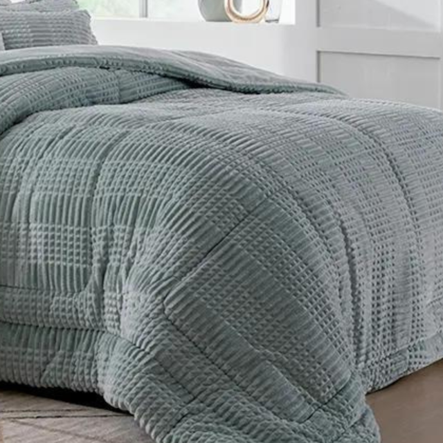 Edredom King Jacquard Supreme 2,40mx 2,80m Seven - Verde Talisma