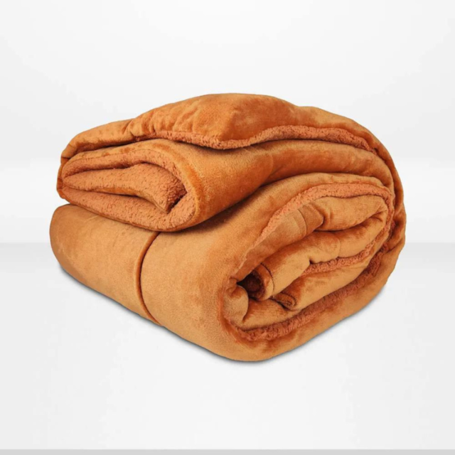 Edredom Solteiro Gran Peles Colors 1,60m x 2,40m Seven - Caramelo