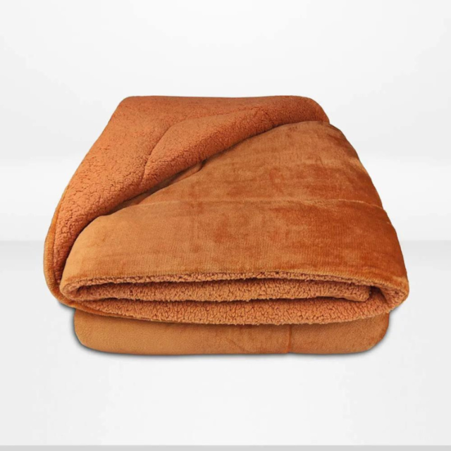 Edredom Solteiro Gran Peles Colors 1,60m x 2,40m Seven - Caramelo