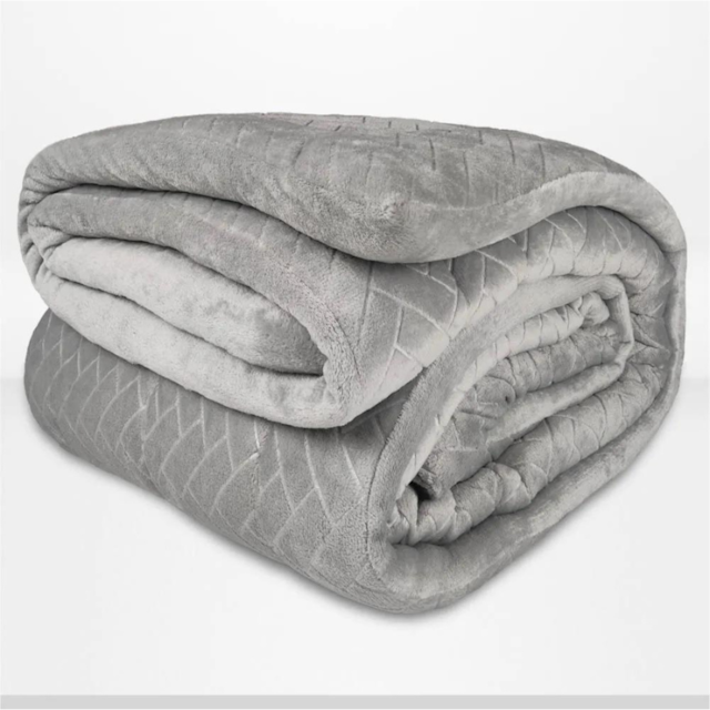 Edredom Solteiro Soft Charm 1,60m x 2,40m Seven - Cinza Lunar