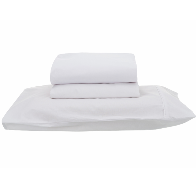 Jogo de Cama Casal Cedrus Percal 200 Fios 04 Peças Lander - Branco