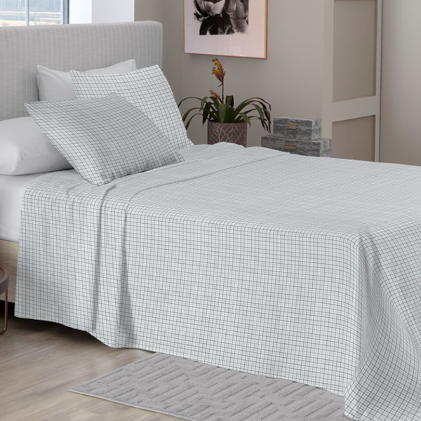 Jogo de Cama Casal Essencial Neo 04 Peças Camesa - Xadrez Jogo de Cama Casal Essencial Neo 04 Peças Camesa - Xadrez