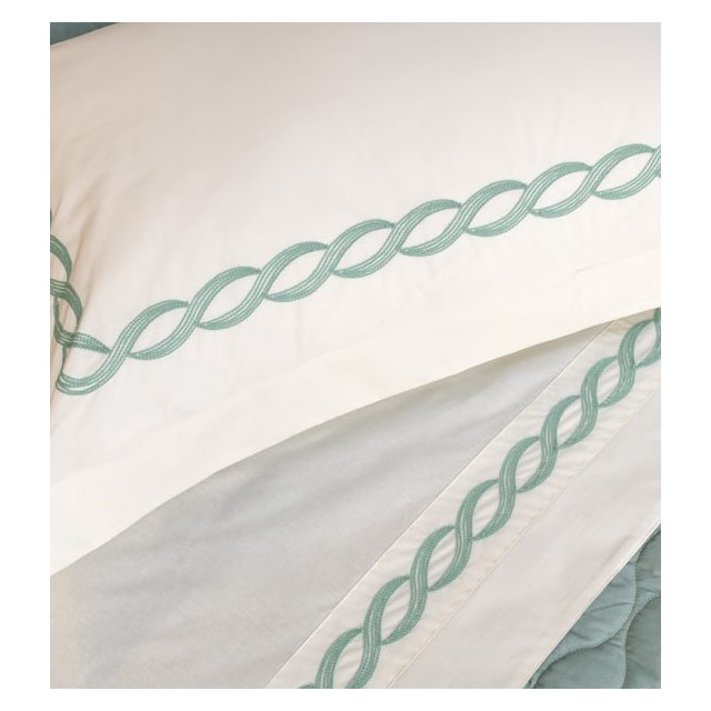 Jogo de Cama Francis Queen 04 Peças Percal 180 Fios Lavive - Erva Doce