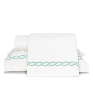 Jogo de Cama Francis Queen 04 Peças Percal 180 Fios Lavive - Erva Doce