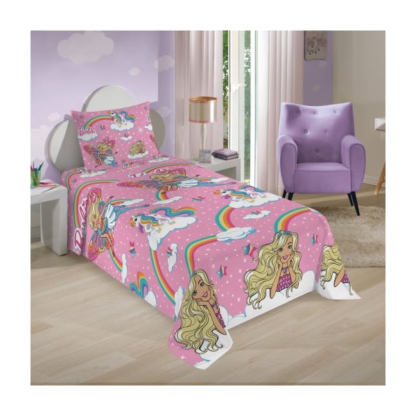 Jogo de Cama Infantil Microfibra 03 Peças Lepper Barbie - Reinos Mágicos Jogo de Cama Infantil Microfibra 03 Peças Lepper Barbie - Reinos Mágicos