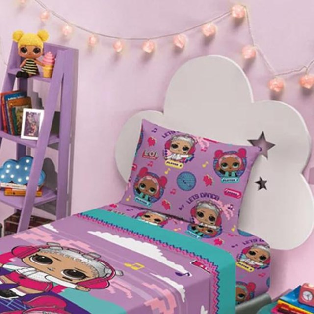 Kit Infantil Barbie Edredom + Jogo Cama + Almofada + Boneca