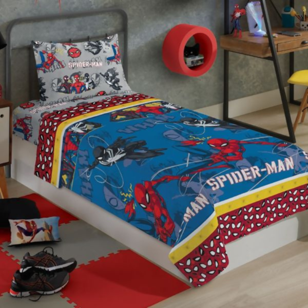 Jogo de Cama Infantil Microfibra 03 Peças Lepper - Spider Man Aranhaverso Jogo de Cama Infantil Microfibra 03 Peças Lepper - Spider Man Aranhaverso