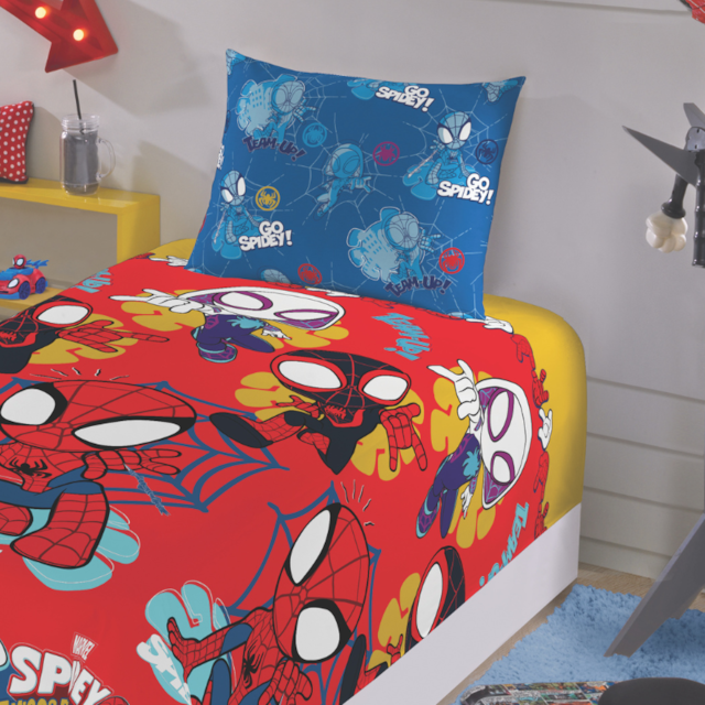 Jogo de Cama Infantil Microfibra 03 Peças Lepper - Spidey