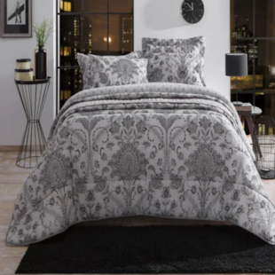 Jogo de Cama Queen 140 Fios Estampado Realce Premium Sultan - Alfie