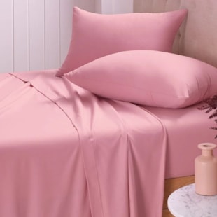 Jogo de Cama Queen 200 Fios Linha Prime 04 Peças Lucat - Rosa
