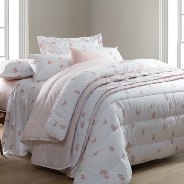 Jogo De Cama Queen Estampado Sonhare Prata 180 Fios Sultan - Borboleta Jogo De Cama Queen Estampado Sonhare Prata 180 Fios Sultan - Borboleta