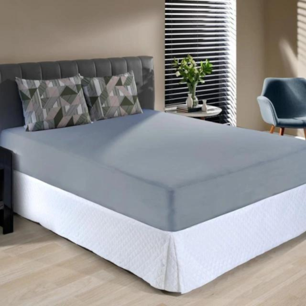 Jogo de Cama Queen Slim Malha 100% Algodao 03 Peças Edromania Avila - Cinza Jogo de Cama Queen Slim Malha 100% Algodao 03 Peças Edromania Avila - Cinza