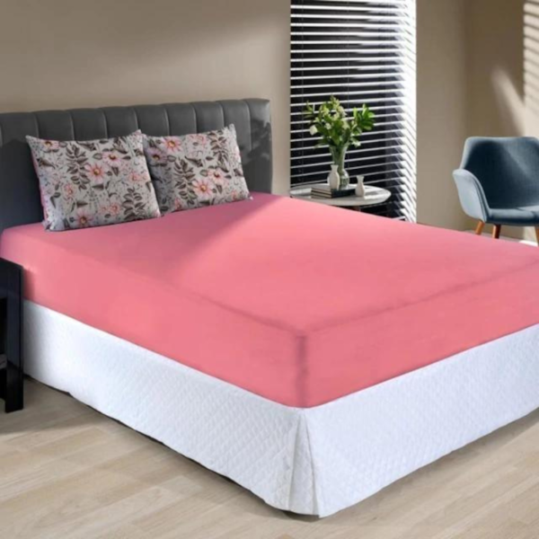 Jogo de Cama Queen Slim Malha 100% Algodao 03 Peças Edromania Margot - Chiclete Jogo de Cama Queen Slim Malha 100% Algodao 03 Peças Edromania Margot - Chiclete